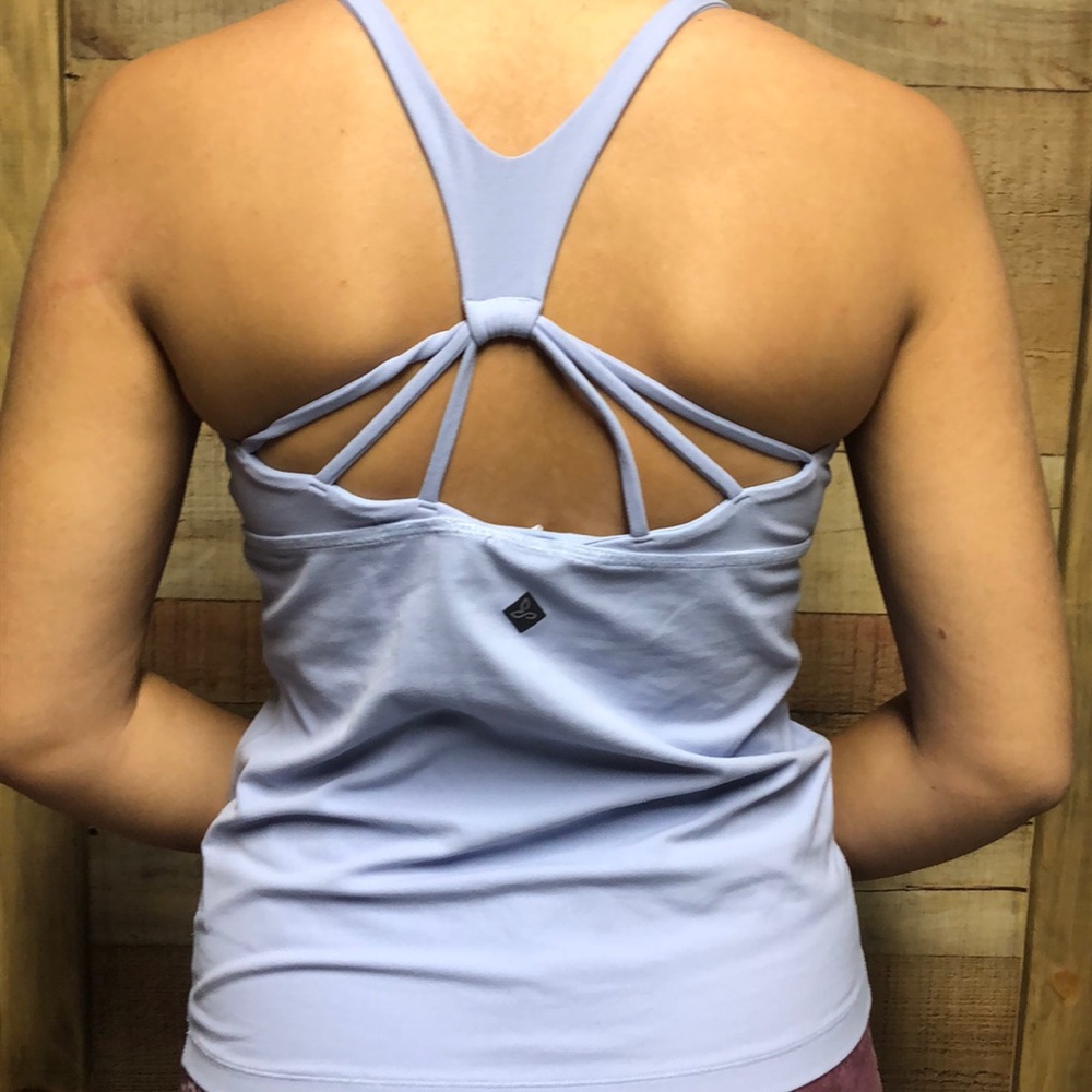 Prana Lavender Strappy Racerback Tank Top
